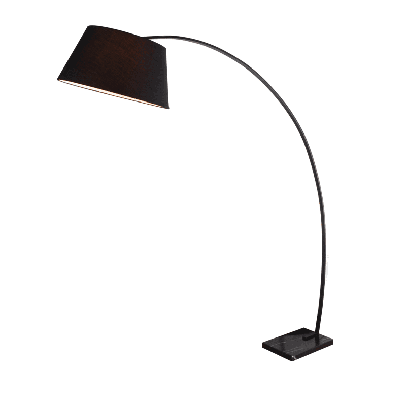 MF11185BK-1 Φωτιστικό δαπέδου μαύρο με ύψος 190cm - Image 1